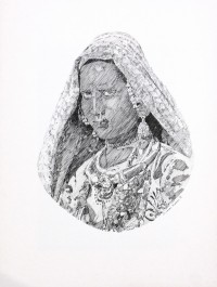 Zameer Hussain, 12 X 16 Inch, Pen ink on paper, Figurative Painting -AC-ZAH-092